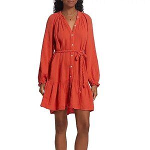 Xirena Rainey Belted Cotton Dress Size XS